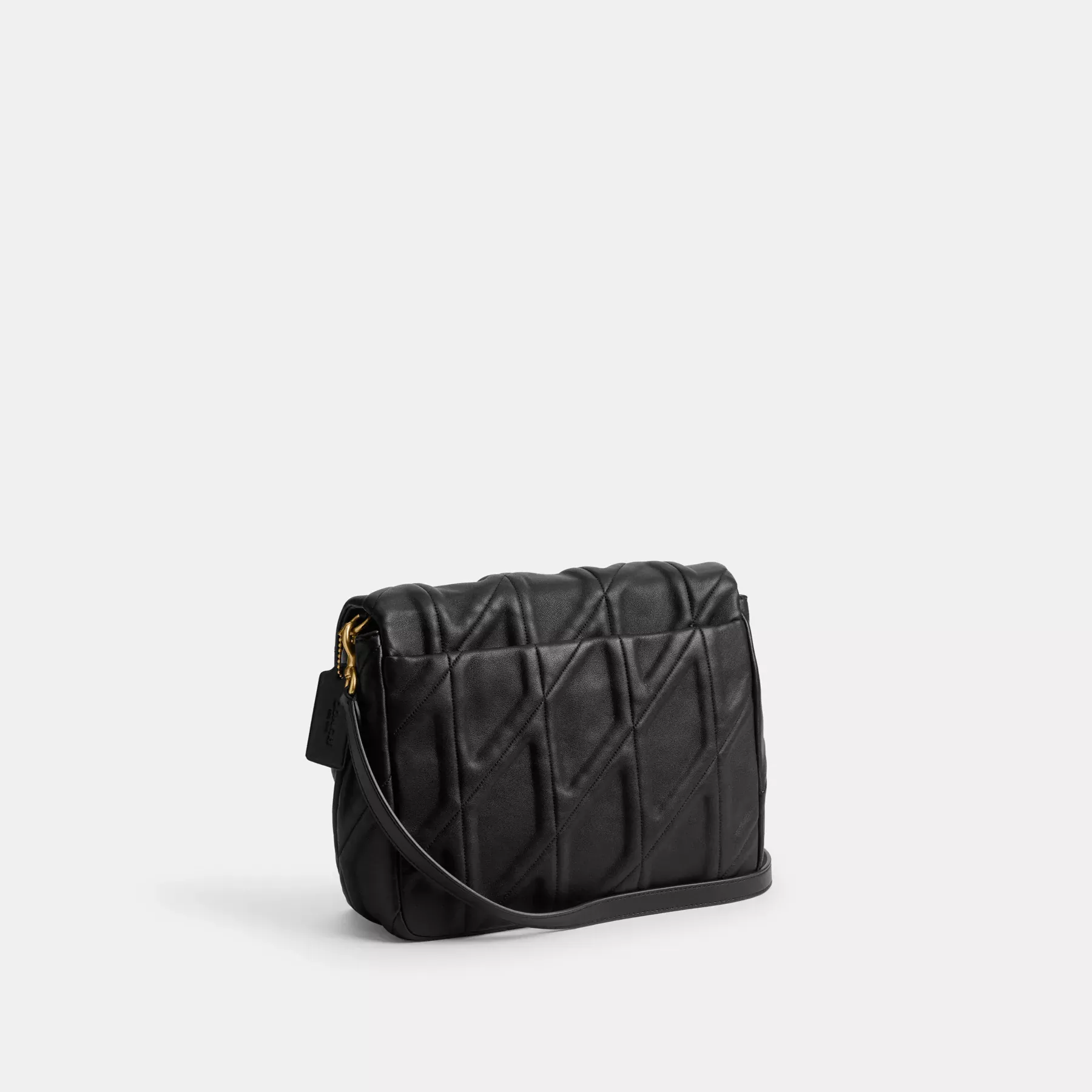 COACH Times Square Tabby Schultertasche 26 mit Steppung Schwarz